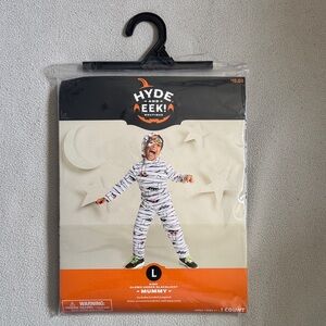 Hyde and Eek! Mummy Costume Glows Under Black Light - Size L